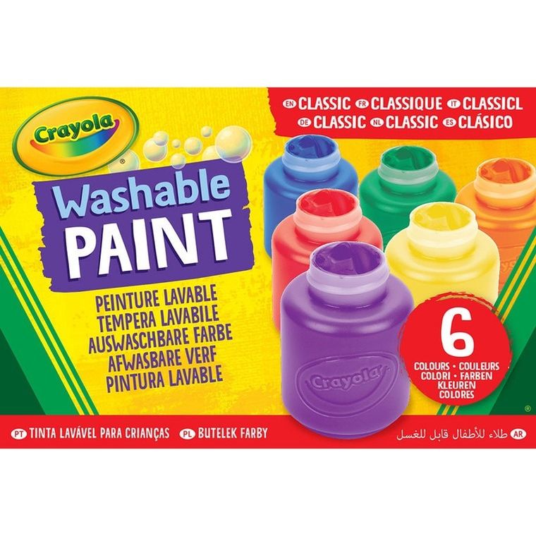 Crayola, farby akwarelowe w tubkach, 6 kolorów