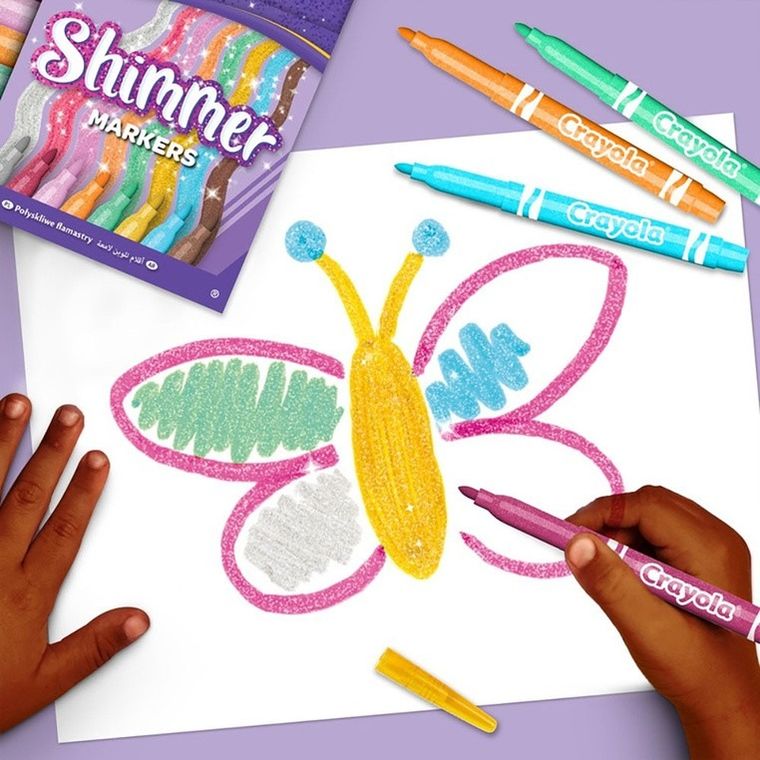 Crayola, flamastry błyszczące, 8 szt.