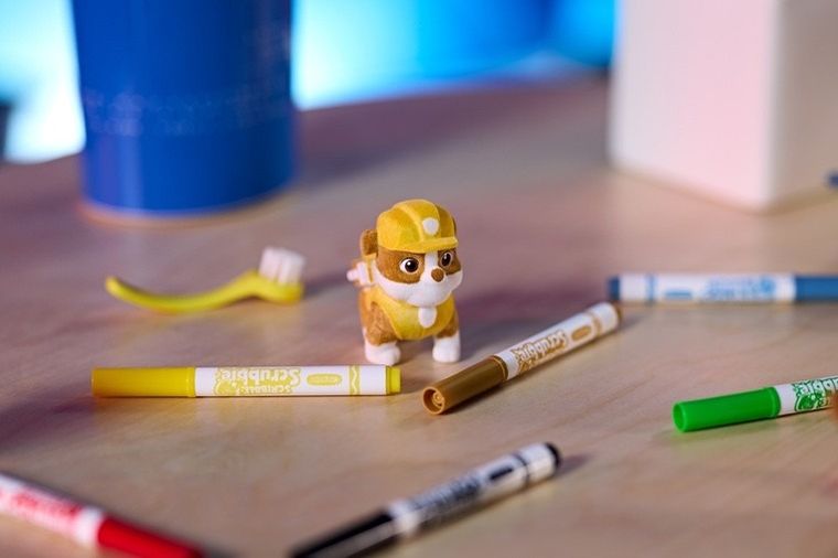 Crayola, Washimals, Psi Patrol, figurki do kolorowania zmywalnymi flamastrami, 5 szt.