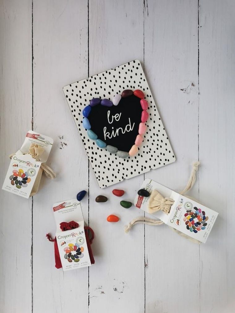 Crayon Rocks, Modern Art, kredki w bawełnianym woreczku, 8 kolorów