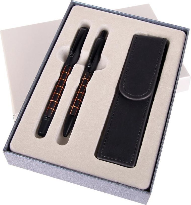 Cresco, długopis automatyczny i pióro wieczne w etui, Dorian