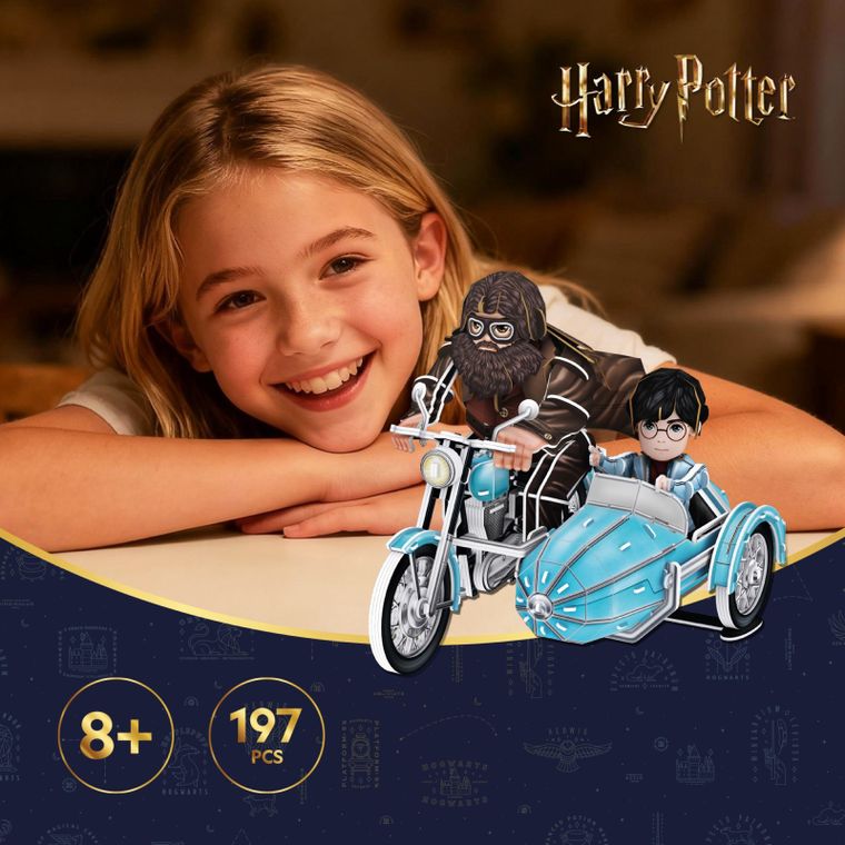 Cubic Fun, Harry Potter Motocykl Hagrida, puzzle 3D, 192 elementy