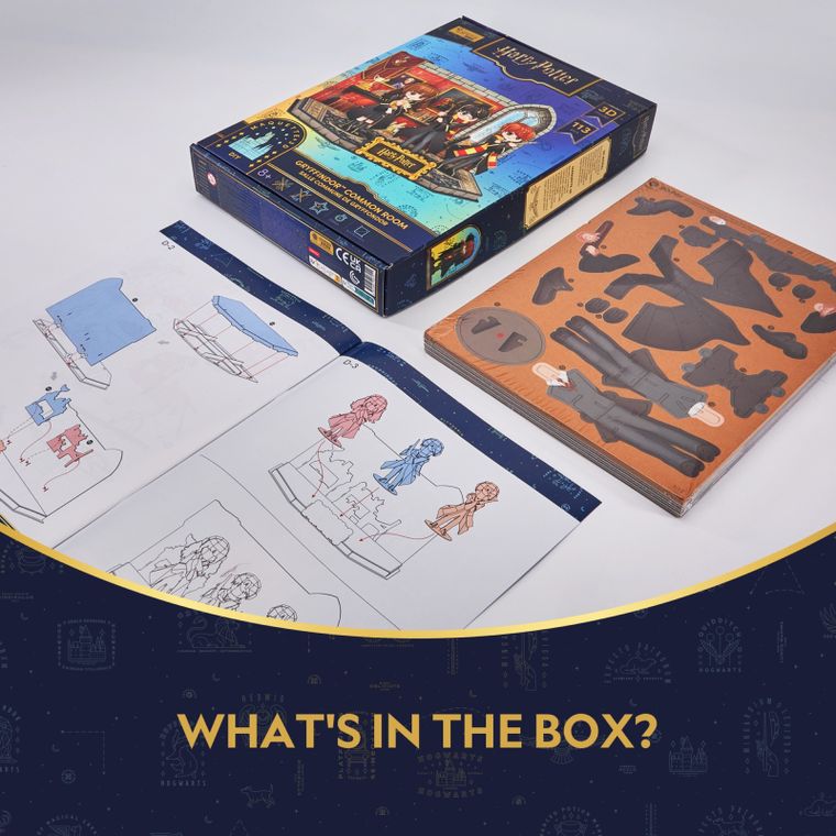 Cubic Fun, Harry Potter Pokój wspólny Gryffindoru, puzzle 3D, 113 elementó