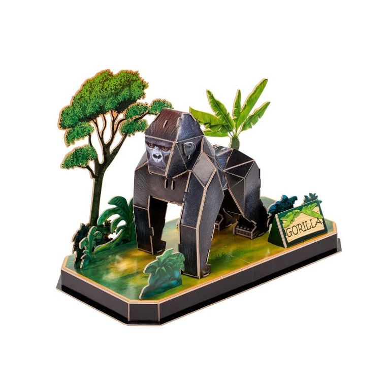 Cubic Fun, Zwierzęta, Goryl, puzzle 3D, 34 elementy