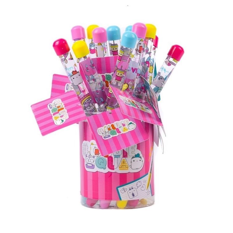 Cubie Squad, długopis z płynnym brokatem