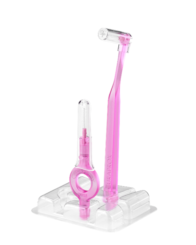 Curaprox, Prime Start, zestaw czyścików do zębów, różowy, CPS 08