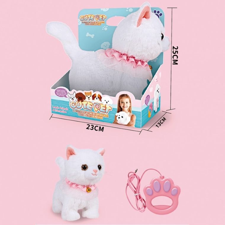 Cute Pet, Kotek na smyczy, maskotka interaktywna