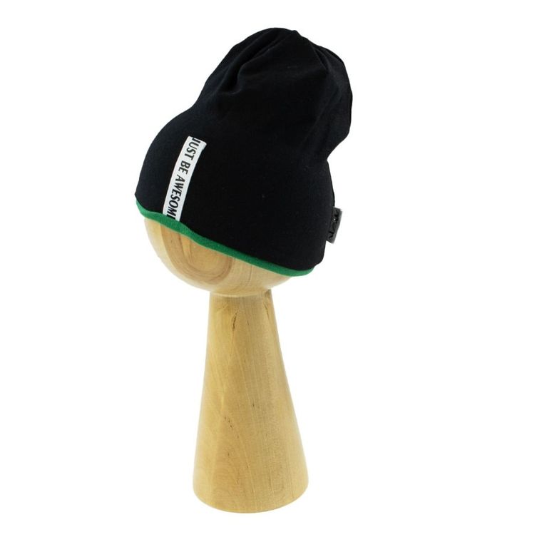 Czapka chłopięca, czarna, Nicol