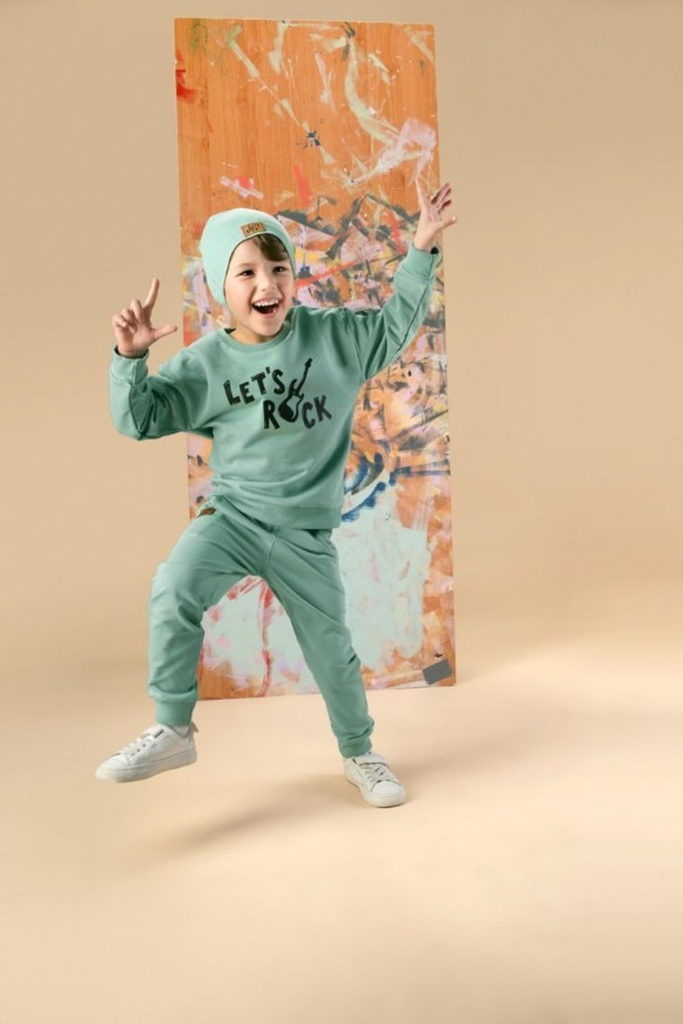 Czapka chłopięca, zielona, Pinokio