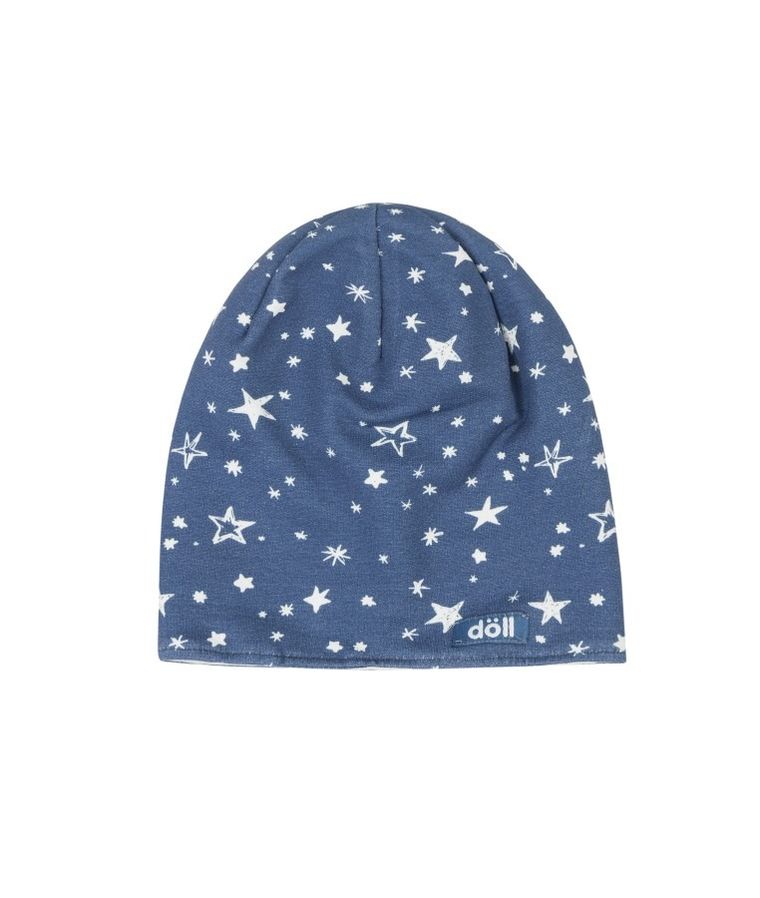 Czapka dziecięca, dwustronna, niebieska, Döll