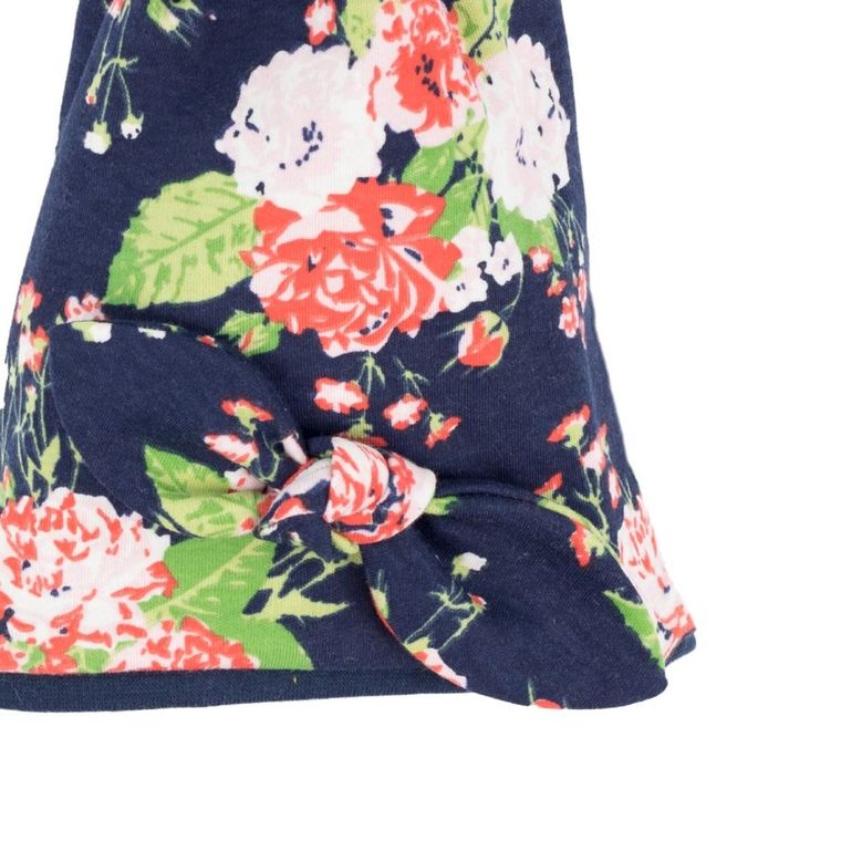 Czapka dziewczęca, mix, kwiaty, Nicol