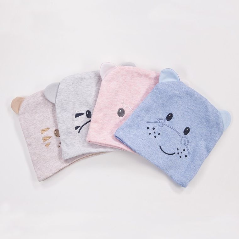 Czapka dziewczęca, różowa, lama, Eevi