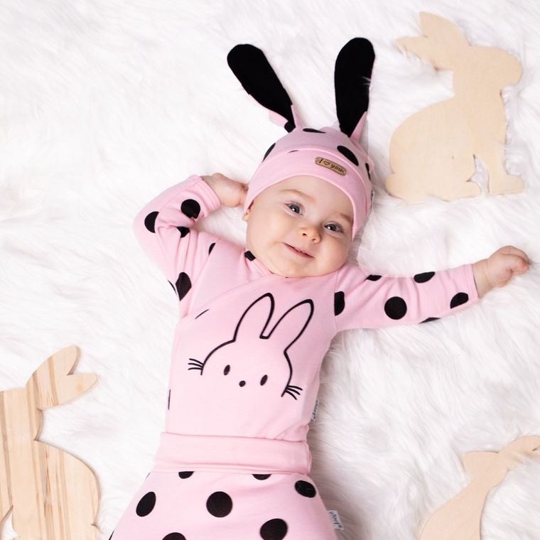 Czapka dziewczęca, różowa, Nicol