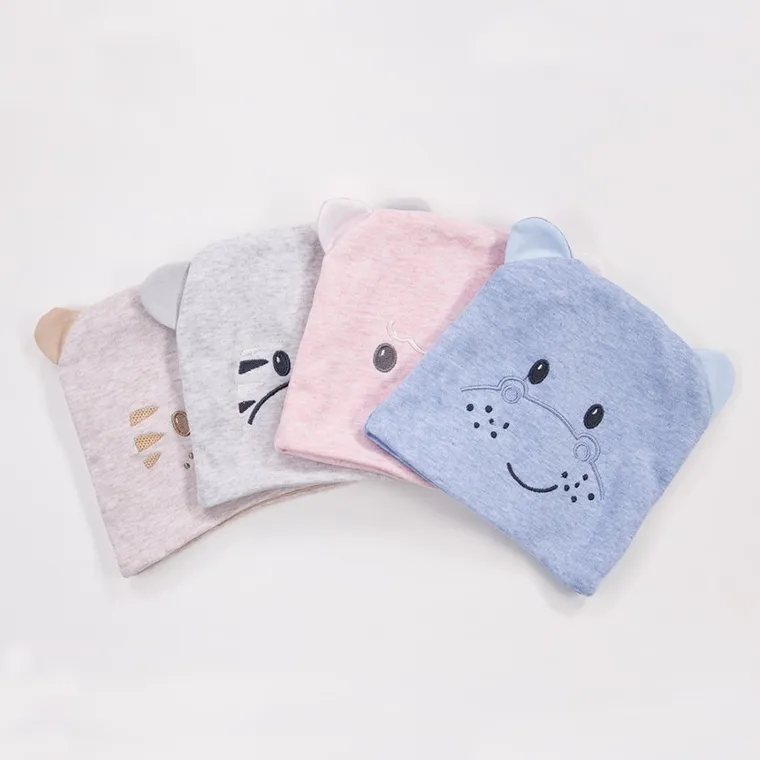 Czapka niemowlęca, beżowa, tygrys, Eevi