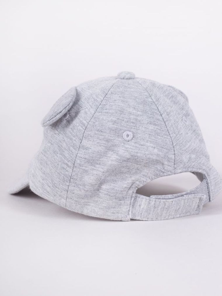 Czapka z daszkiem chłopięca, szara, Yoclub