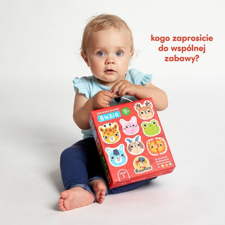 CzuCzu, Buzie dla dzieci, pierwsze puzzle, 15m+