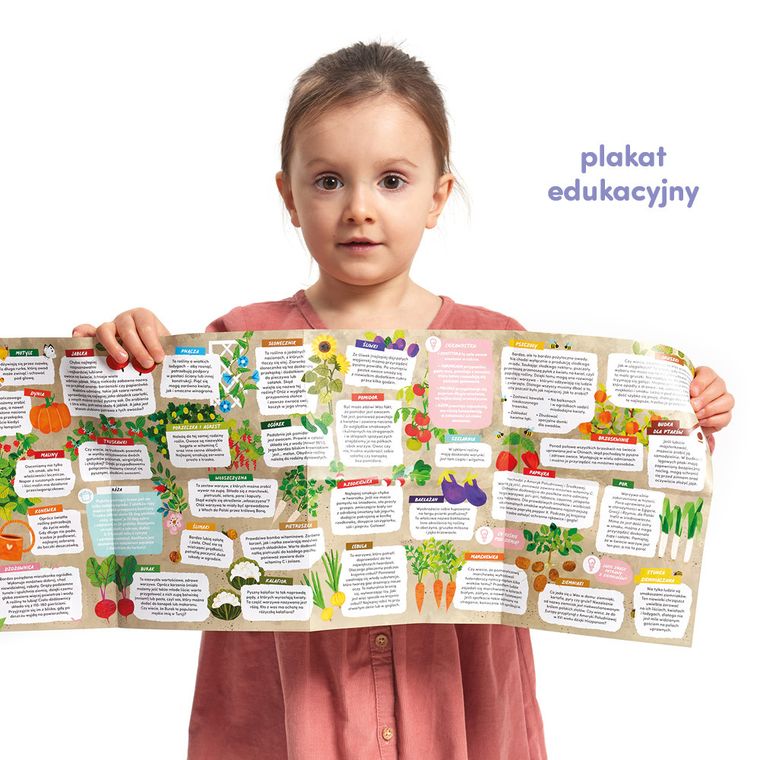 CzuCzu, Co rośnie w ogródku, puzzle, 40 elementów, obrazki, 3+,4+