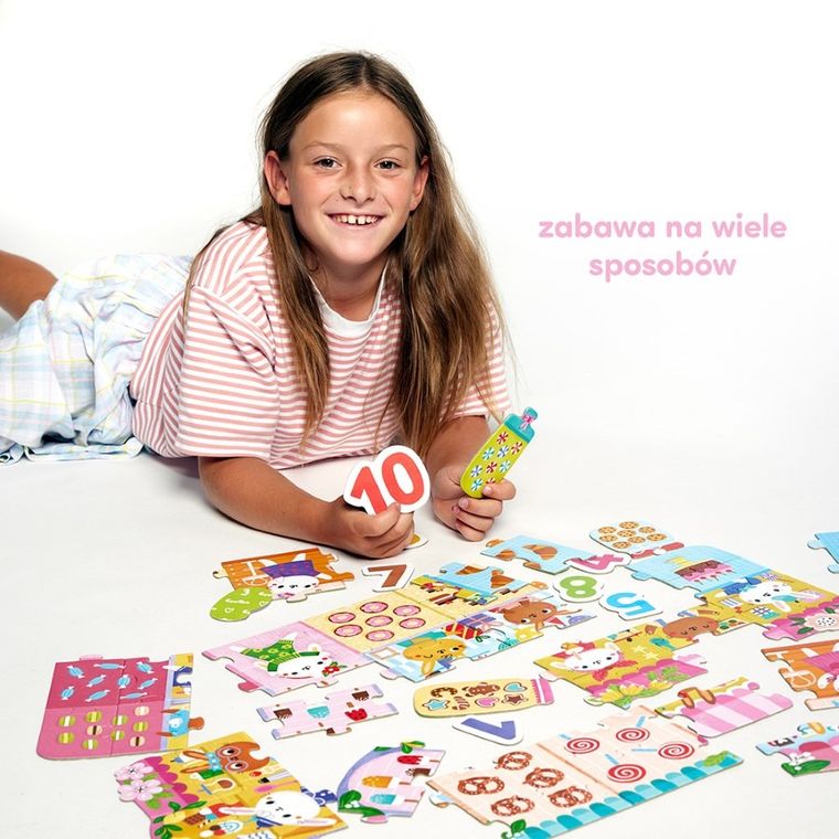 CzuCzu, Cyfry, Króliczki, puzzle, 40 elementów