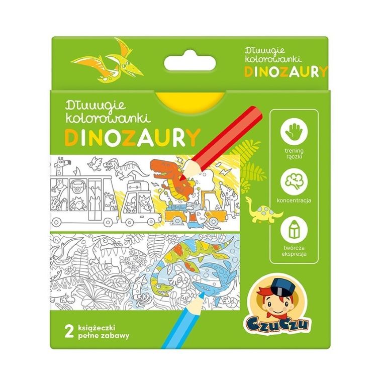 CzuCzu, Dłuuugie kolorowanki, Dinozaury