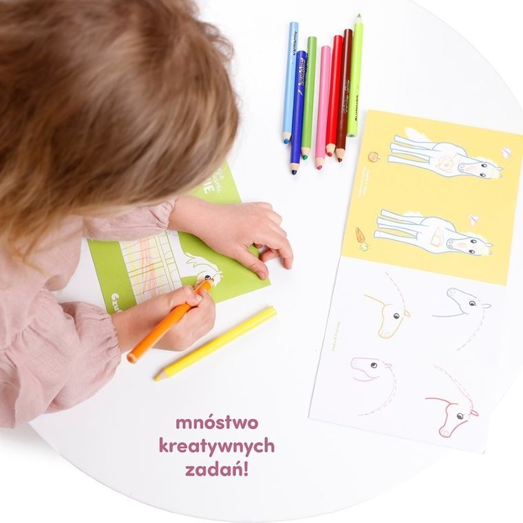 CzuCzu, Dłuuugie kolorowanki. Konie 4+