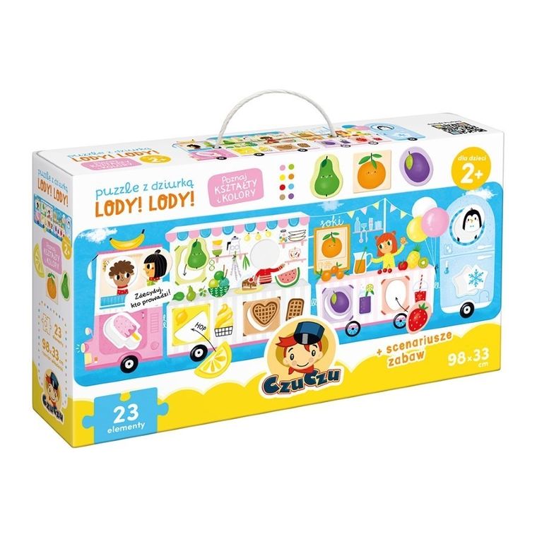 CzuCzu, Lody! Lody!, puzzle z dziurką, 23 elementy