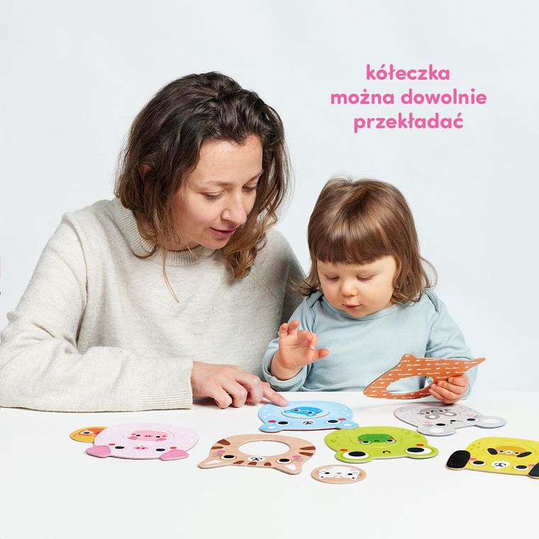 CzuCzu, Moje puzzle z dziurką, Zwierzątka, pierwsze układanki, 12m+