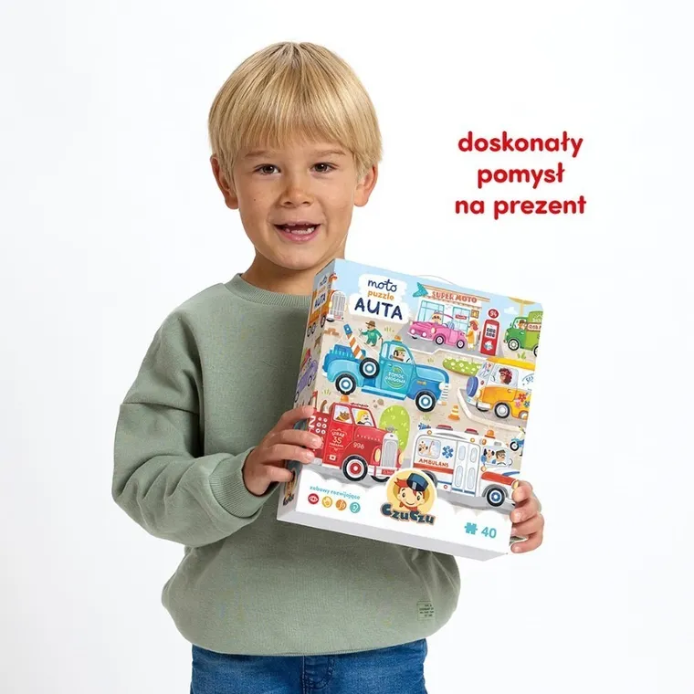 CzuCzu, Moto puzzle, Auta, 40 elementów