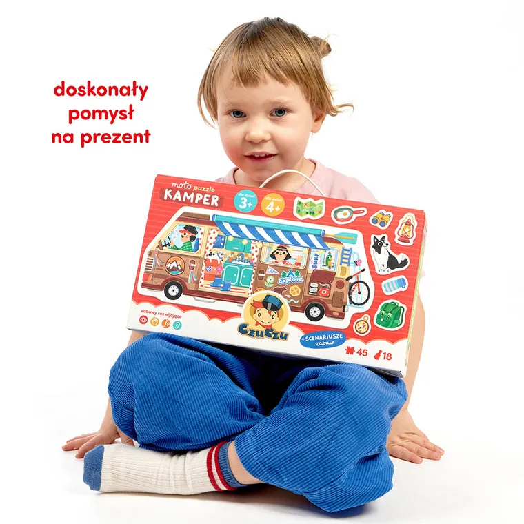 CzuCzu, Moto puzzle Kamper, 45 elementów