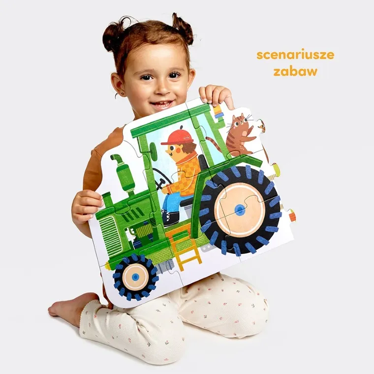 CzuCzu, Moto puzzle, Traktor, 24 elementy