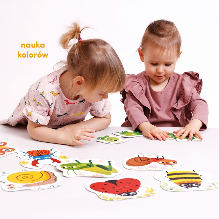 CzuCzu, Robaczki czworaczki, puzzle, 8-4 elementy