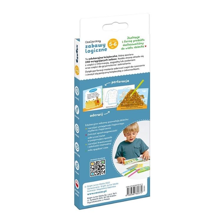 CzuCzu, Zabawy logiczne dla dzieci od 5-6 lat, książeczka