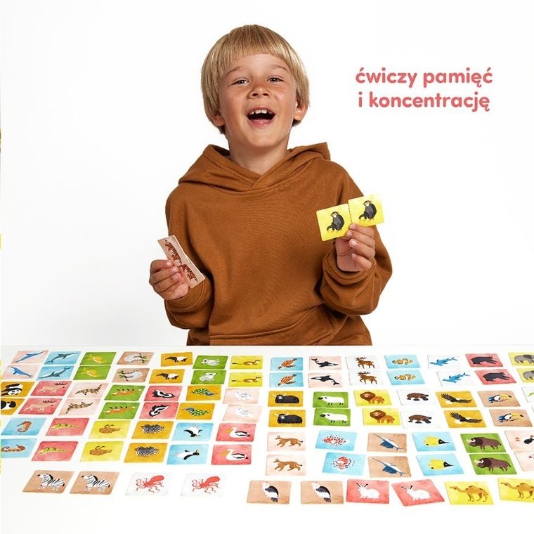 CzuCzu, Zwierzęta świata, Memory, gra pamięciowa, 104 elementy