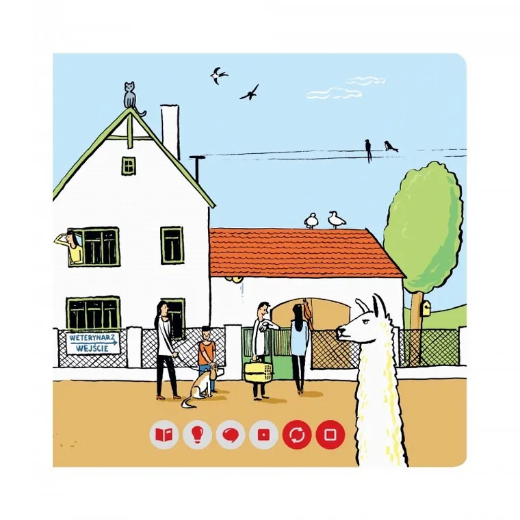 Czytaj z Albikiem. Mini książeczka. Zawody. Weterynarze