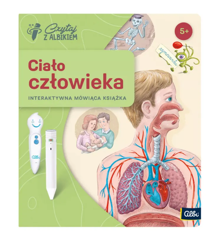 Czytaj z Albikiem. Pakiet: Mówiące pióro Albik + Ciało człowieka