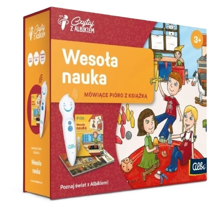 Czytaj z Albikiem. Pakiet: Mówiące pióro Albik + Wesoła nauka. 3+