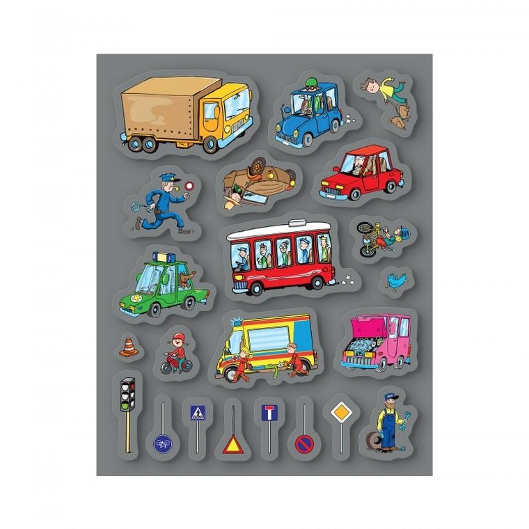 Czytaj z Albikiem. Zeszyt z naklejkami. Transport