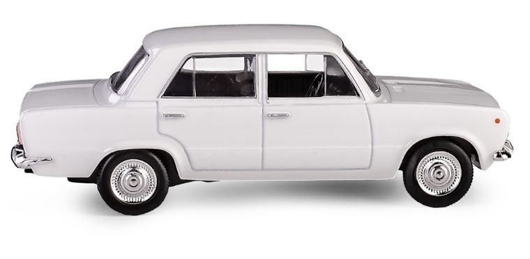 Daffi, Kolekcja Polskiej Motoryzacji, Fiat 125p, pojazd, model metalowy, biały, 1:43