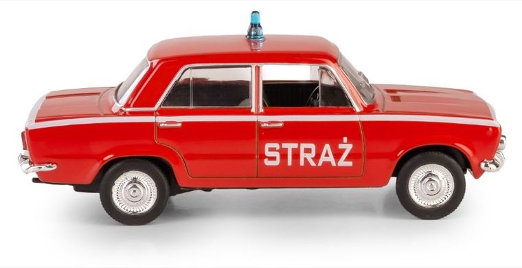Daffi, Kolekcja Polskiej Motoryzacji, Fiat 125p Straż, pojazd, model metalowy, 1:43