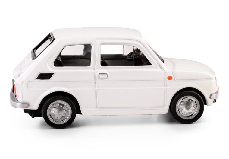 Daffi, Kolekcja Polskiej Motoryzacji, Fiat 126p, pojazd, model metalowy, biały, 1:43
