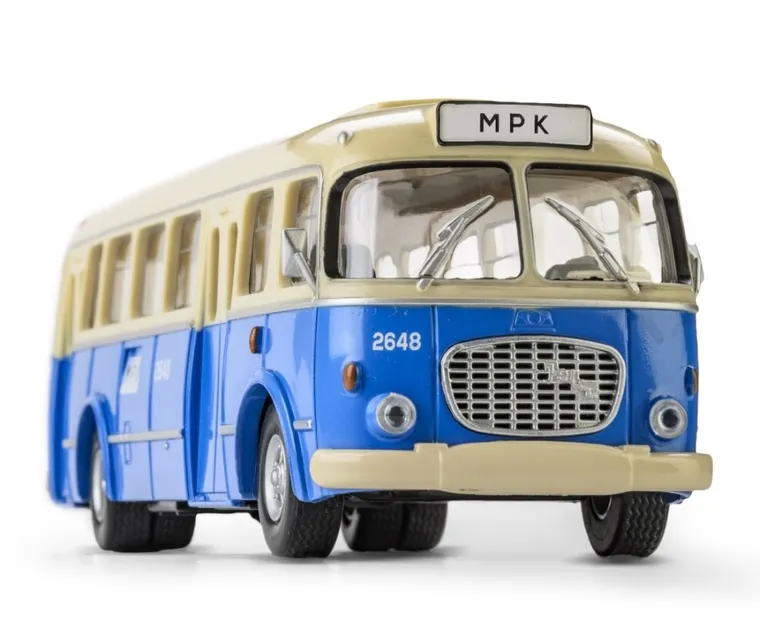 Daffi, Kolekcja Polskiej Motoryzacji, Jelcz 272 Mex, pojazd, model metalowy, 1:43, niebieski