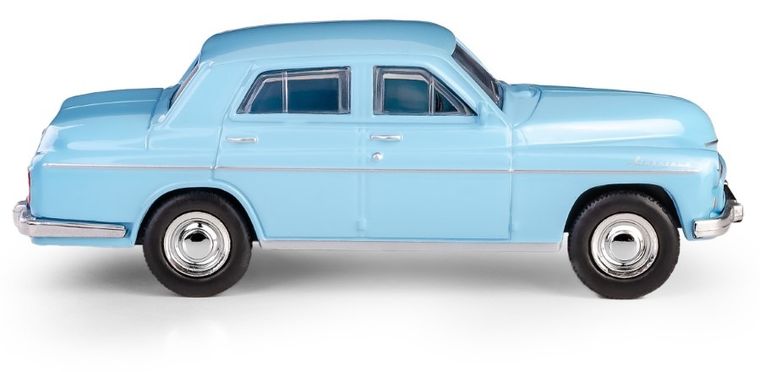 Daffi, Kolekcja Polskiej Motoryzacji, Warszawa 223, pojazd, model metalowy, niebieski, 1:43