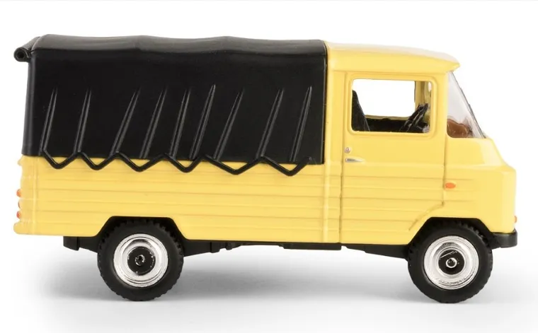 Daffi, Kolekcja Polskiej Motoryzacji, Żuk, pojazd, model metalowy, żółty, 1:43