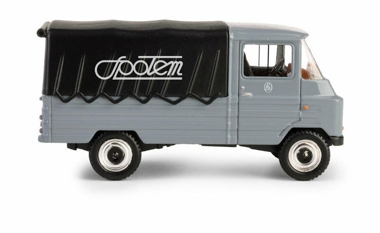 Daffi, Kolekcja Polskiej Motoryzacji, Żuk Społem, pojazd, model metalowy, szary, 1:43