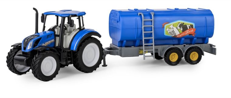 Daffi, Mały Rolnik, New Holland T5, traktor z cysterną na mleko, 1:32