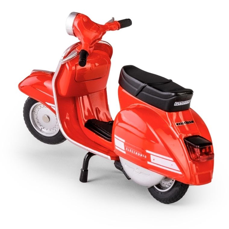 Daffi, MSZ, 1976 Vespa 200 Rally, skuter, model metalowy, czerwony, 1:18