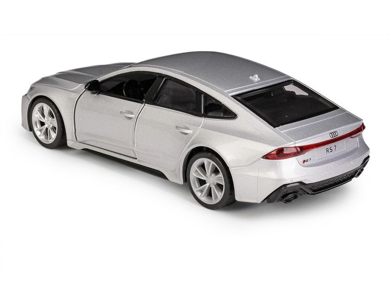 Daffi, MSZ, Audi RS 7 Sportback, pojazd, model metalowy, srebrny, 1:35