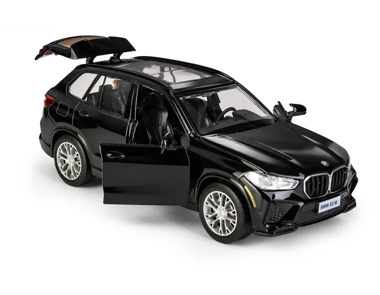 Daffi, MSZ, BMW X5M, pojazd, model metalowy, czarny, 1:32