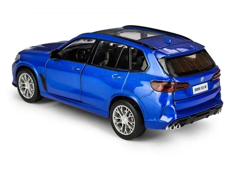Daffi, MSZ, BMW X5M, pojazd, model metalowy, niebieski, 1:32