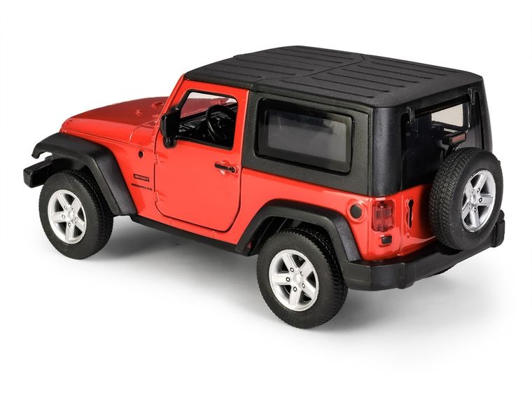 Daffi, MSZ, Jeep Wrangler, pojazd, model metalowy, czerwony, 1:32