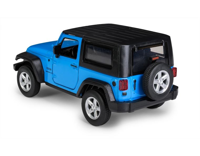 Daffi, MSZ, Jeep Wrangler, pojazd, model metalowy, niebieski, 1:32